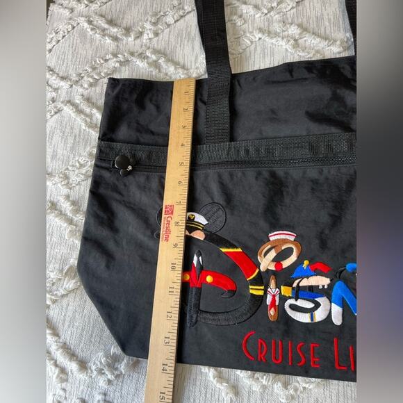 Authentic Walt Disney World Character Embroidered zipper Tote Bag Mickey Mouse - Picture 5 of 6